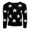 Long Sleeve Chenielle Sweater with White Stars - Denny's