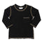 Long Sleeve Tee Black with Tan Stitching - Denny's