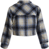 Crop Plaid Jacket - Denny's