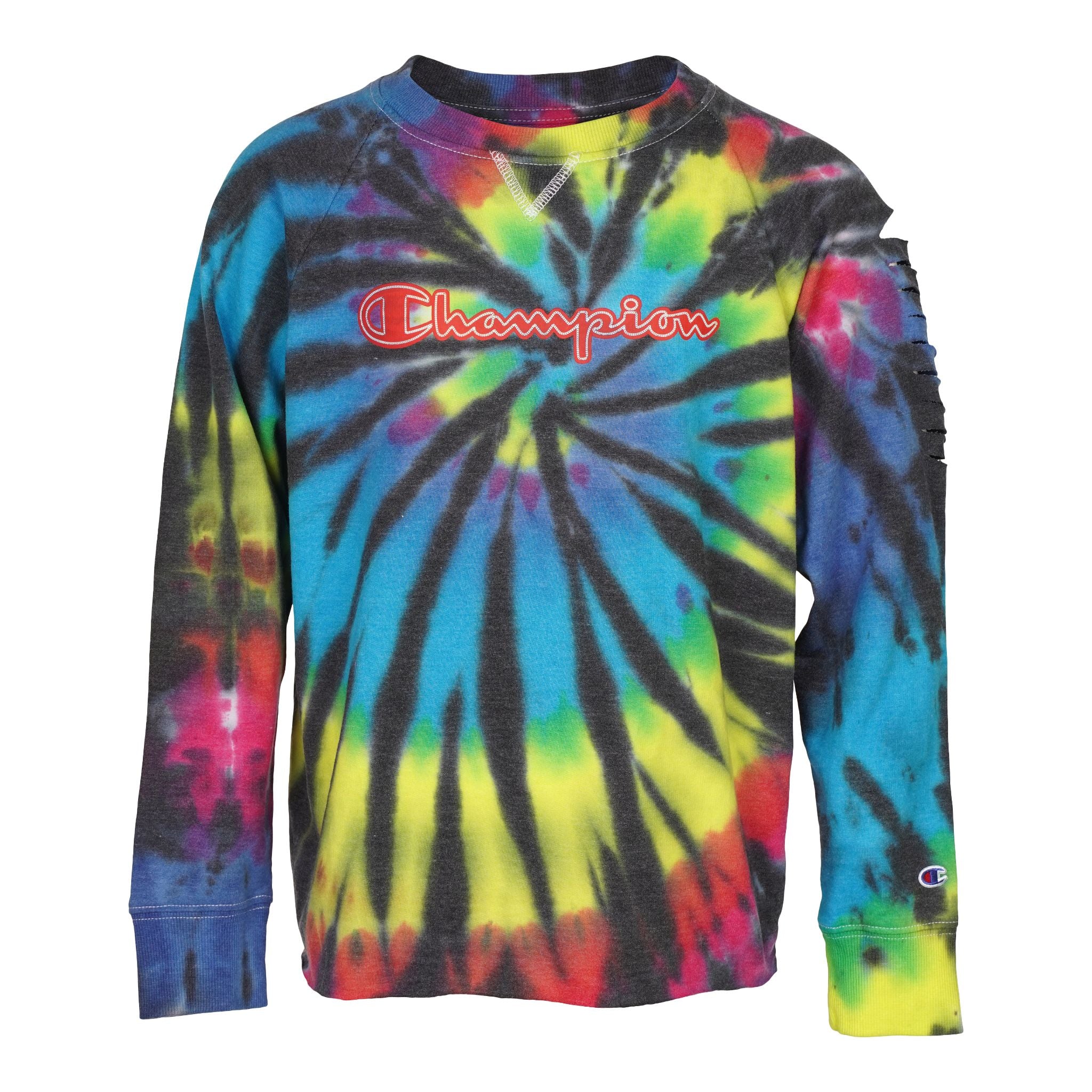 Rainbow Black Tie Dye Spider Sweatshirt - Denny's