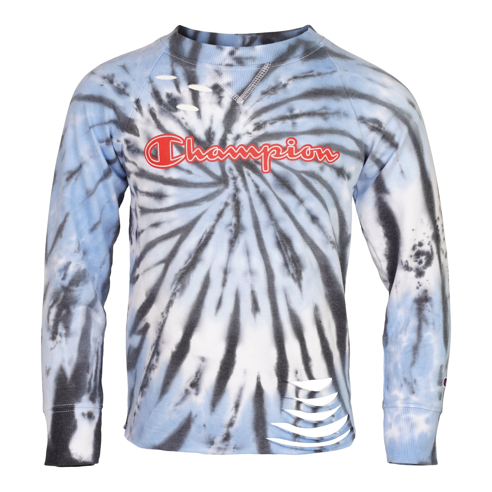 Blue Tie Dye Cut Sweatshirt - Denny's
