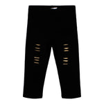 Legging Ripped w Gold - Denny's