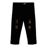 Legging Ripped w Gold - Denny's