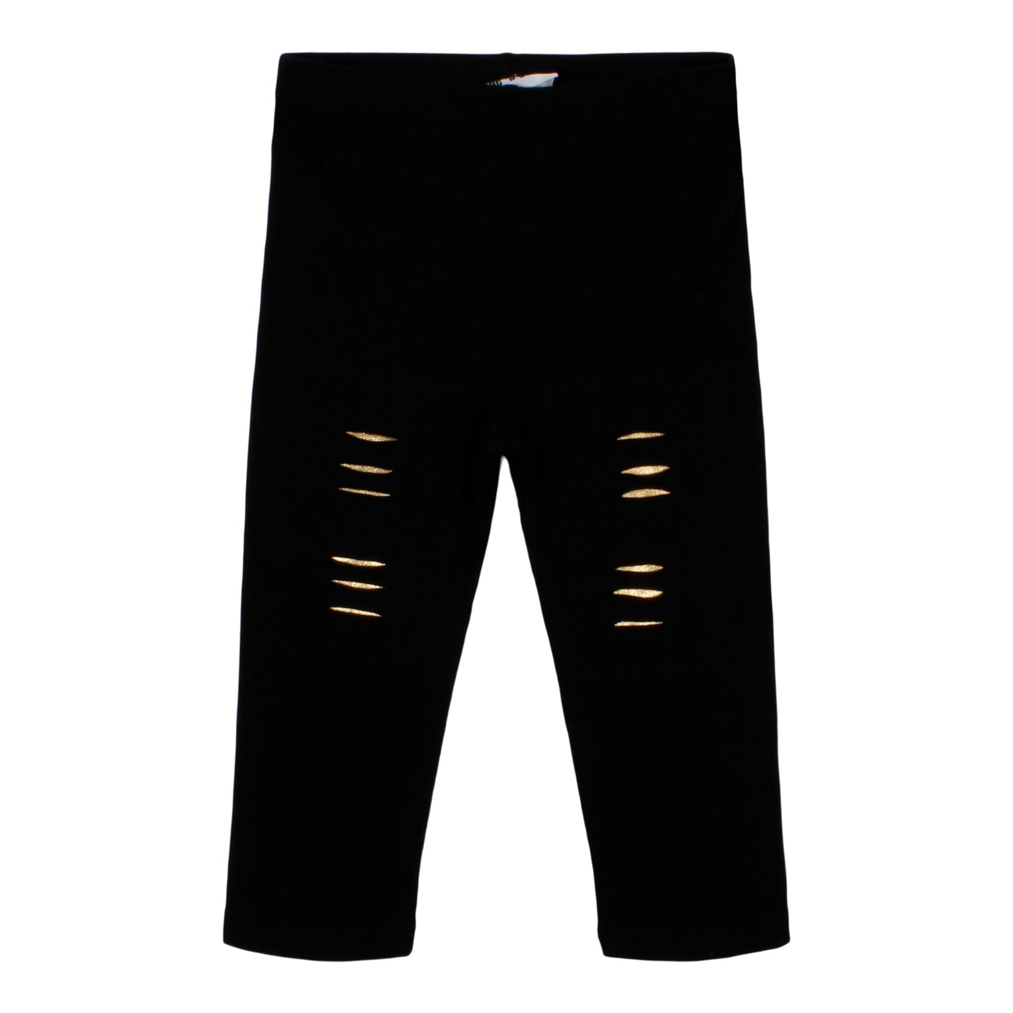 Legging Ripped w Gold - Denny's
