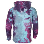 Purple Magenta Aqua Tie Dye Hoodie - Denny's