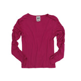 Long Sleeved Shirred Top - Denny's