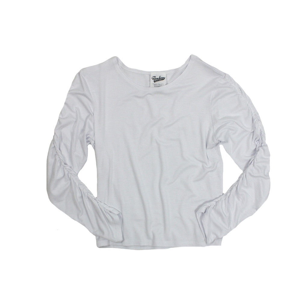 Long Sleeved Shirred Top - Denny's