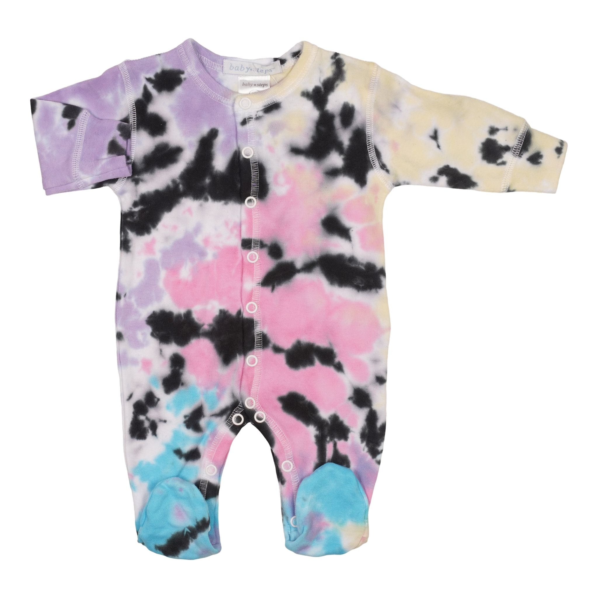 Tie Dye Footie Isla Navy/Pink - Denny's
