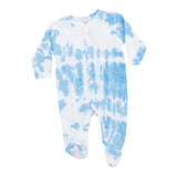 Footie Neon Blue Tie Dye - Denny's