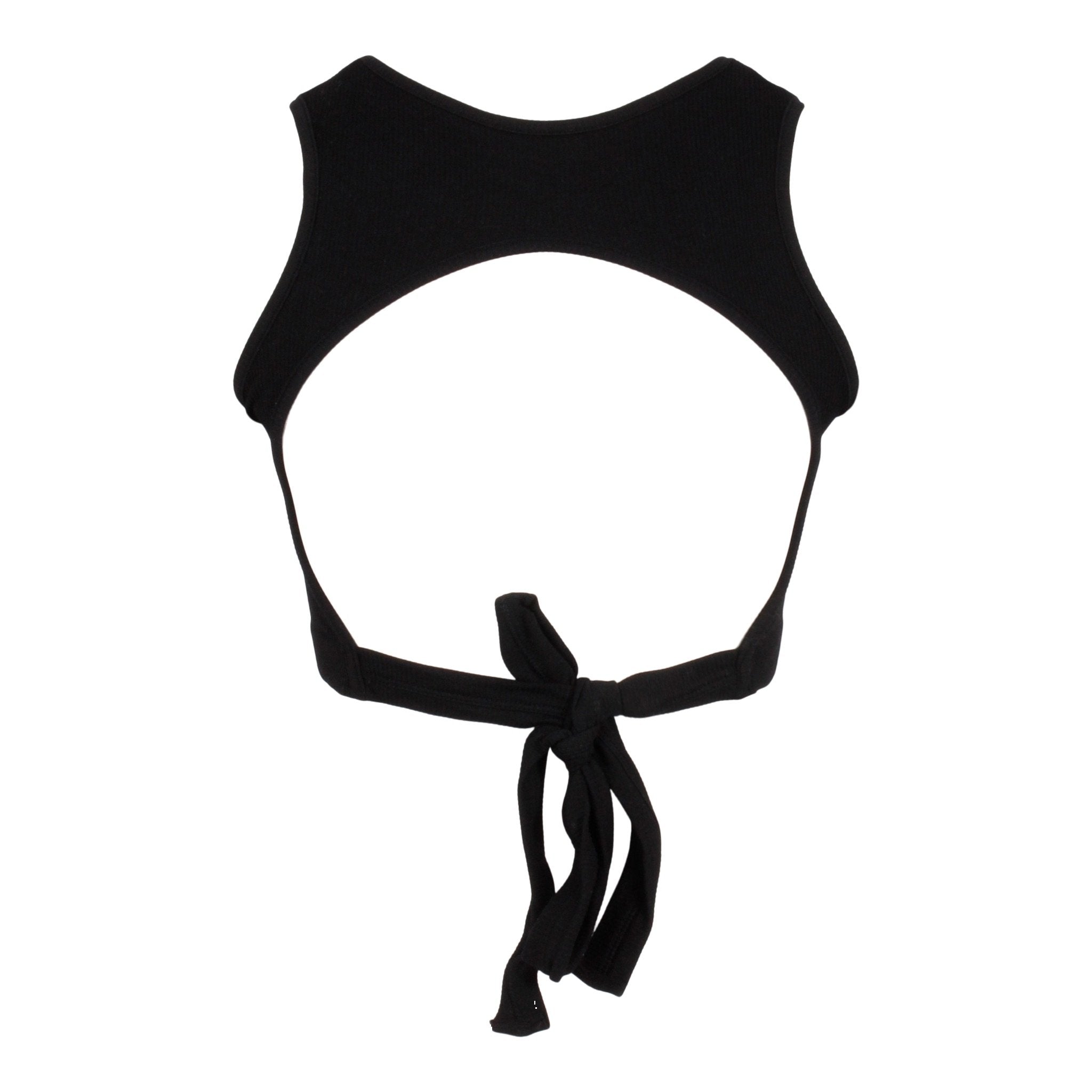 Open Back Ribbed Crop Top - Denny's