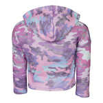 Camo Tie Dye Cropped Hoodie - Denny's