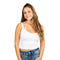 V-Neck Cropped Tank - Denny's