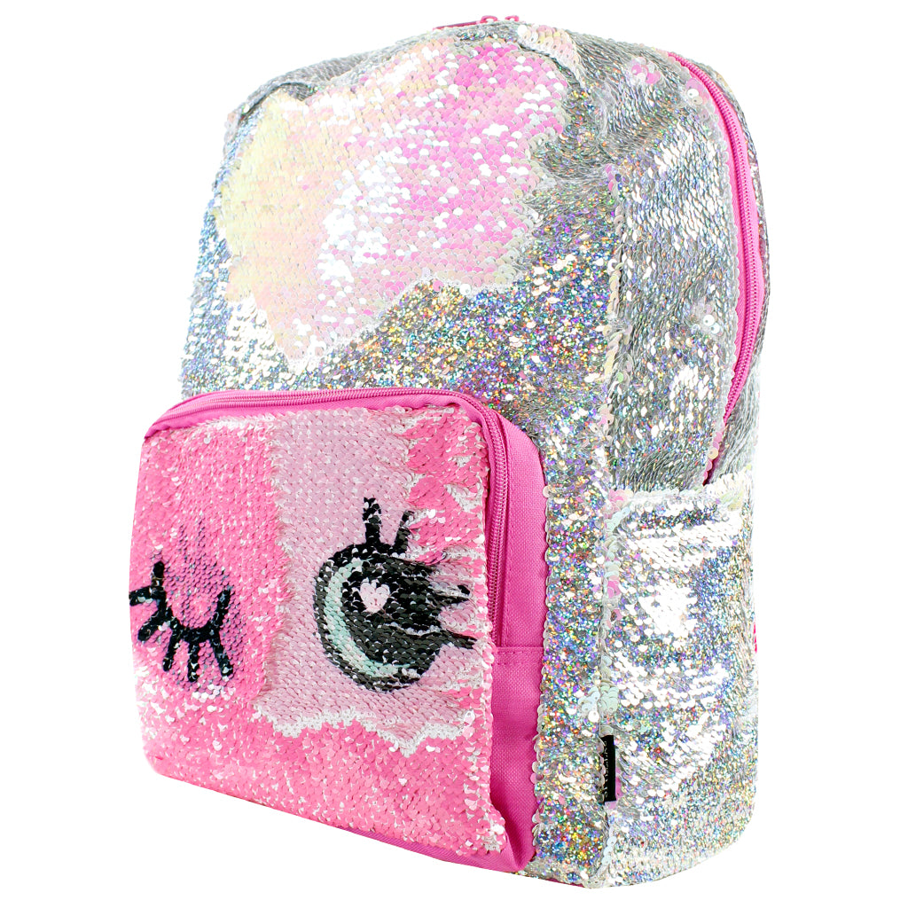 Irridescent Eyes Magic Sequin Backpack - Denny's