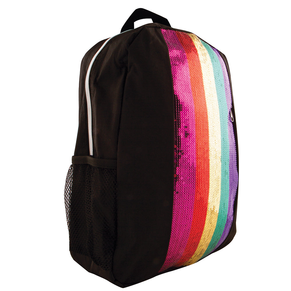 Backpack with Rainbow Sequin Stripe - Denny's