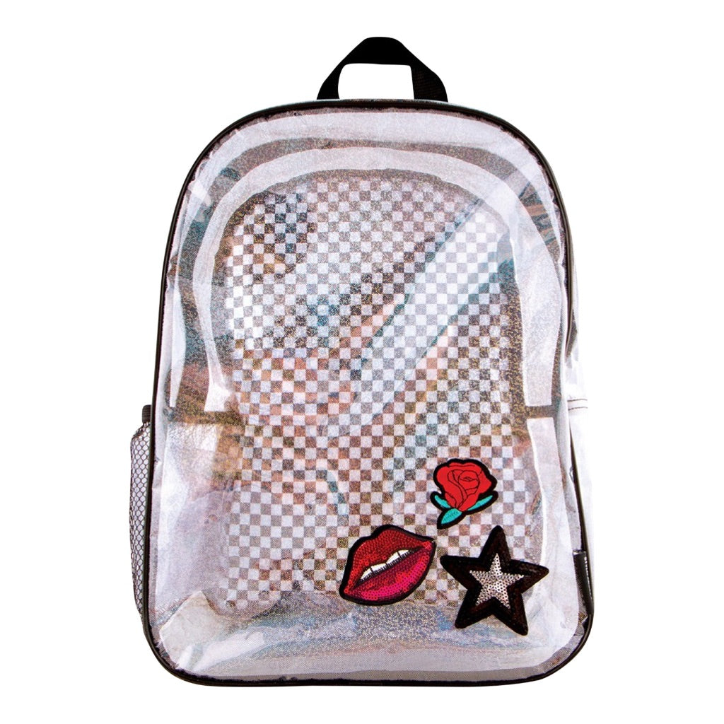 Transparent Checkered Backpack - Denny's