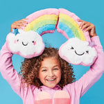Happy Rainbow Furry Pillow - Denny's