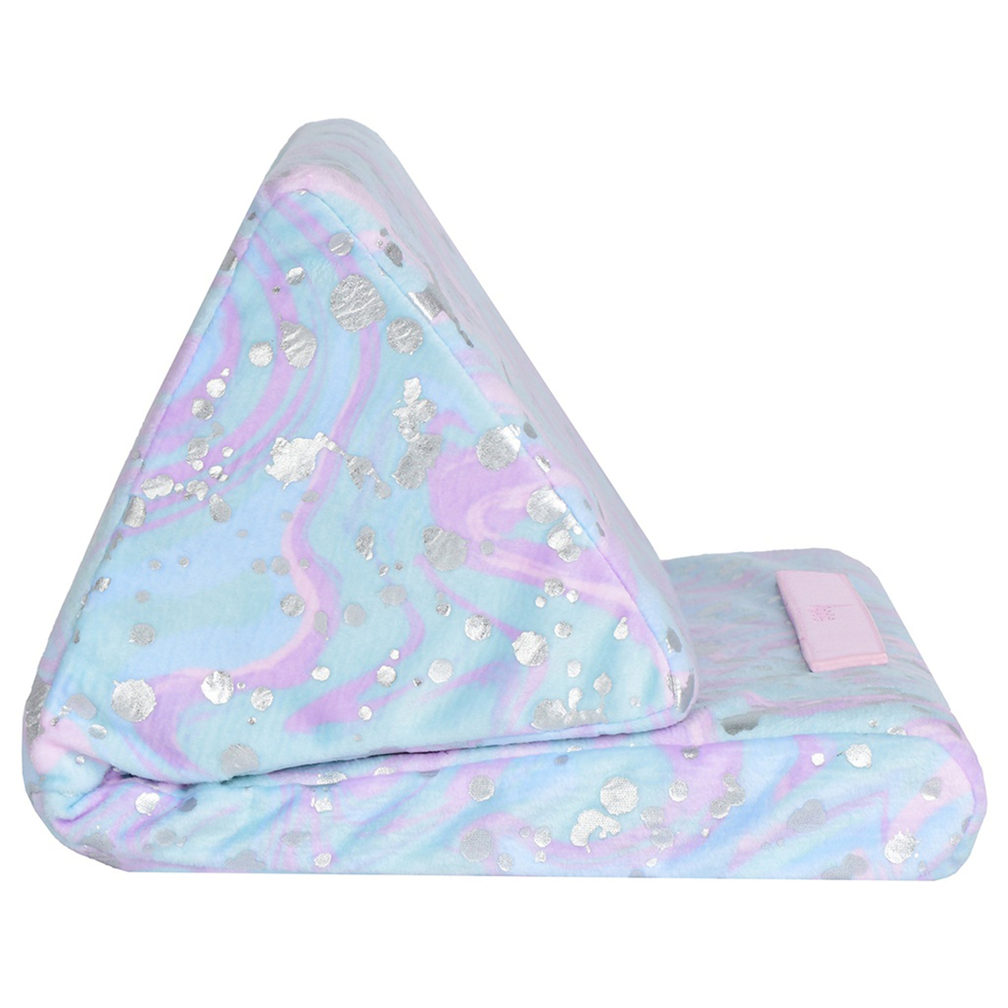 Silver Foil & Swirl Tablet Pillow