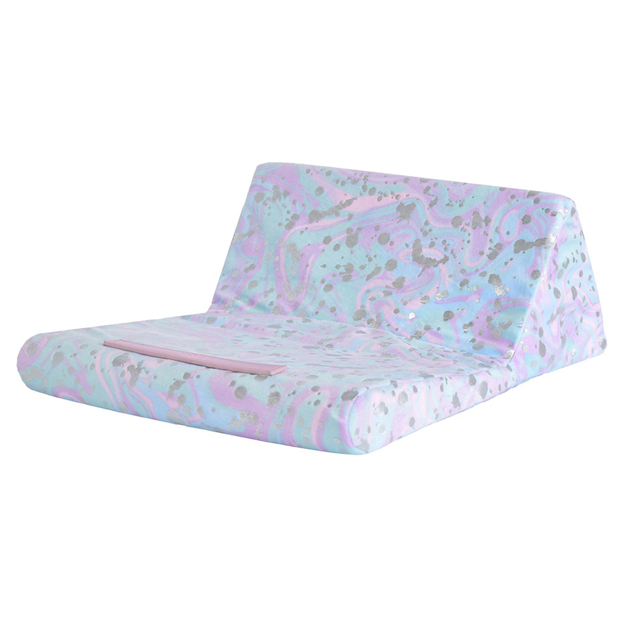 Silver Foil & Swirl Tablet Pillow - Denny's