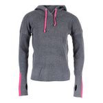 Long Sleeve Pullover with Neon Pink Drawstring & Stripe - Denny's
