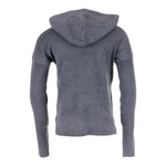 Long Sleeve Pullover with Neon Pink Drawstring & Stripe - Denny's