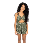 Floral Cut Out Romper - Denny's