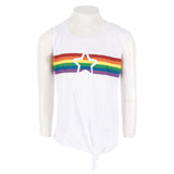 Tank with Rainbow Star Tie Bottom - Denny's