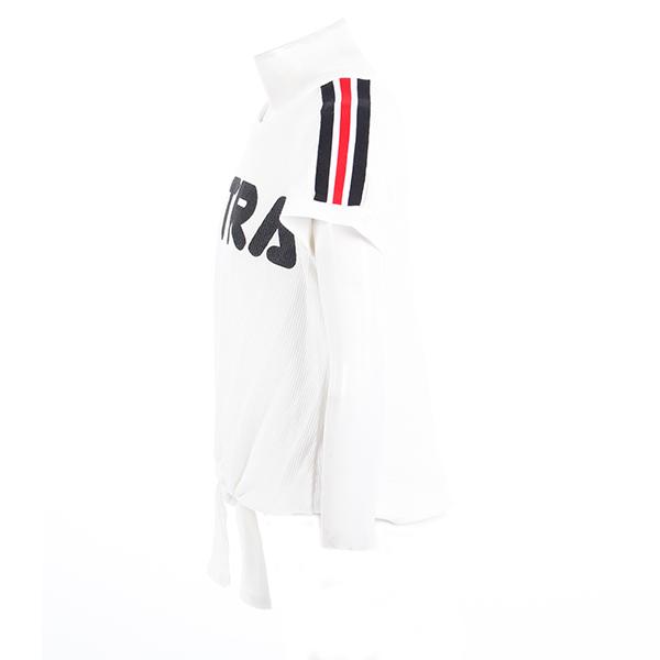 Short Sleeve Tee with Red Piping Extra - Denny's