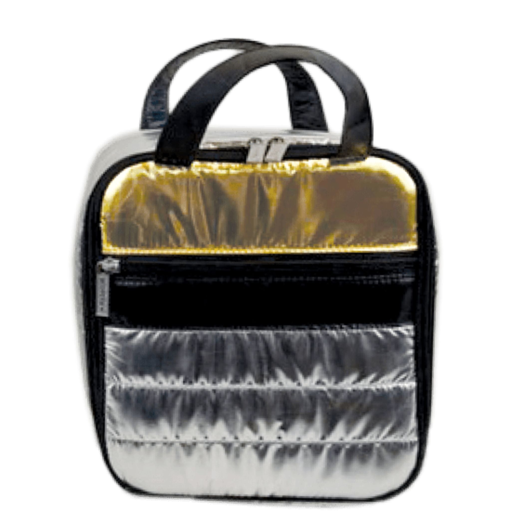 Silver & Gold Puffer Lunch Bag