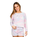 Pink Tie Dye Short Raw Hem - Denny's