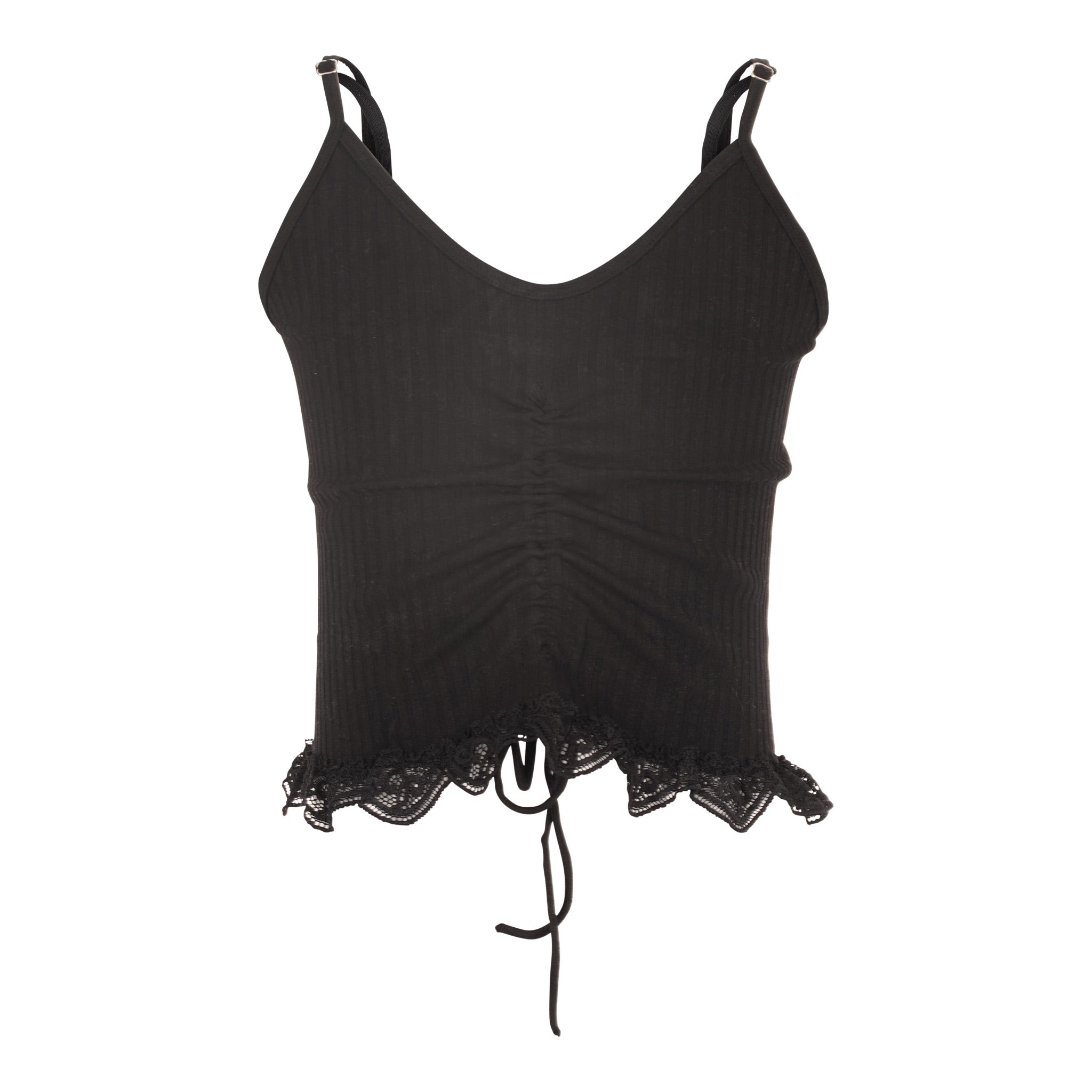 Drawstring Ribbed Cami - Denny's