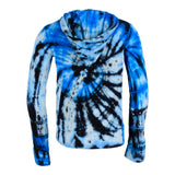 Blue Tie Dye Zip Hoodie - Denny's