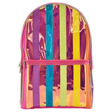 Iiridescent Striped Back Pack - Denny's