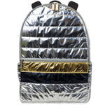 Silver & Gold Puffer Backpack - Denny's