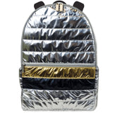 Silver & Gold Puffer Backpack - Denny's