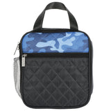 Blue Camo Quilted Lunch Tote - Denny's