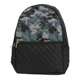 Green Camo Quilted Backpack - Denny's
