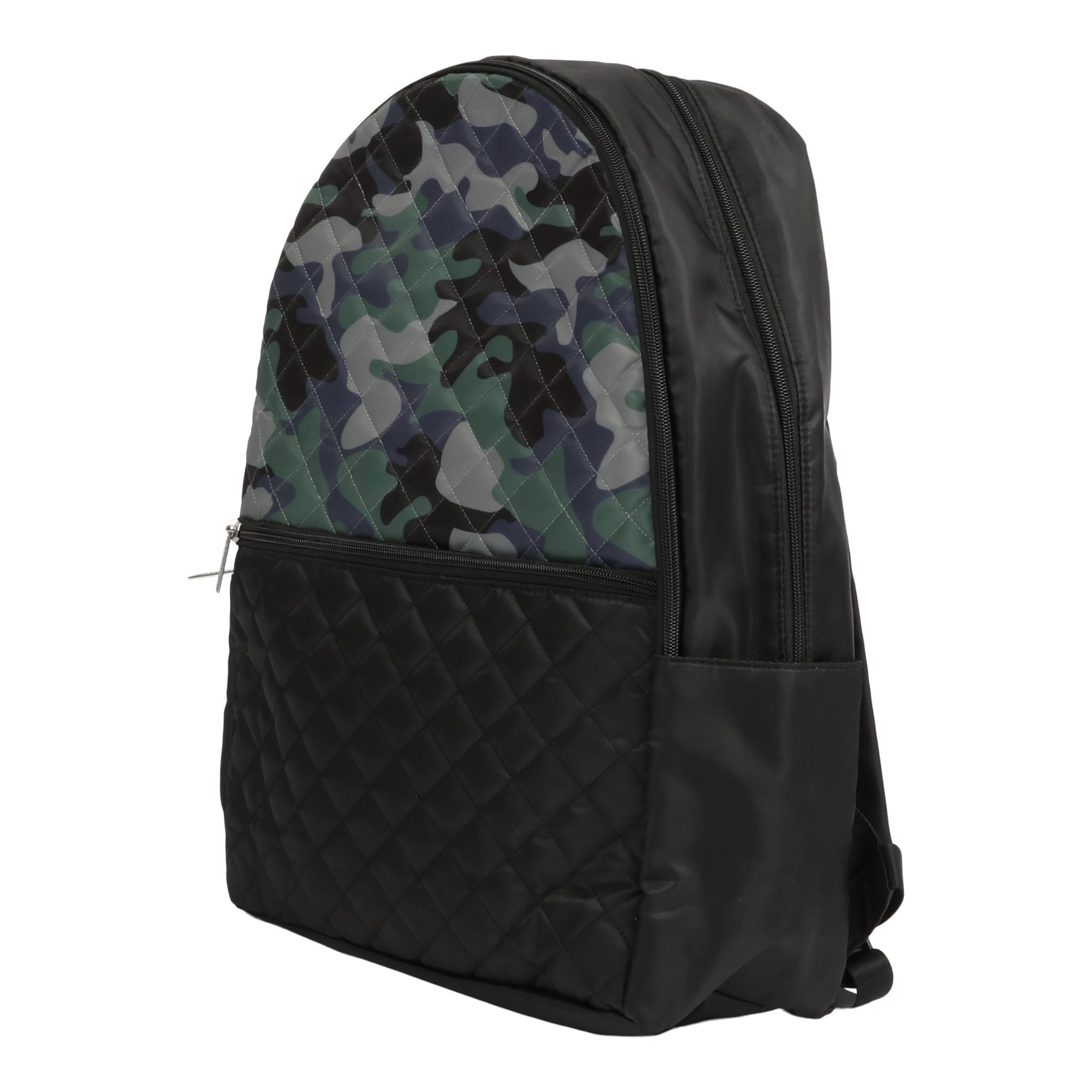 Green Camo Quilted Backpack - Denny's
