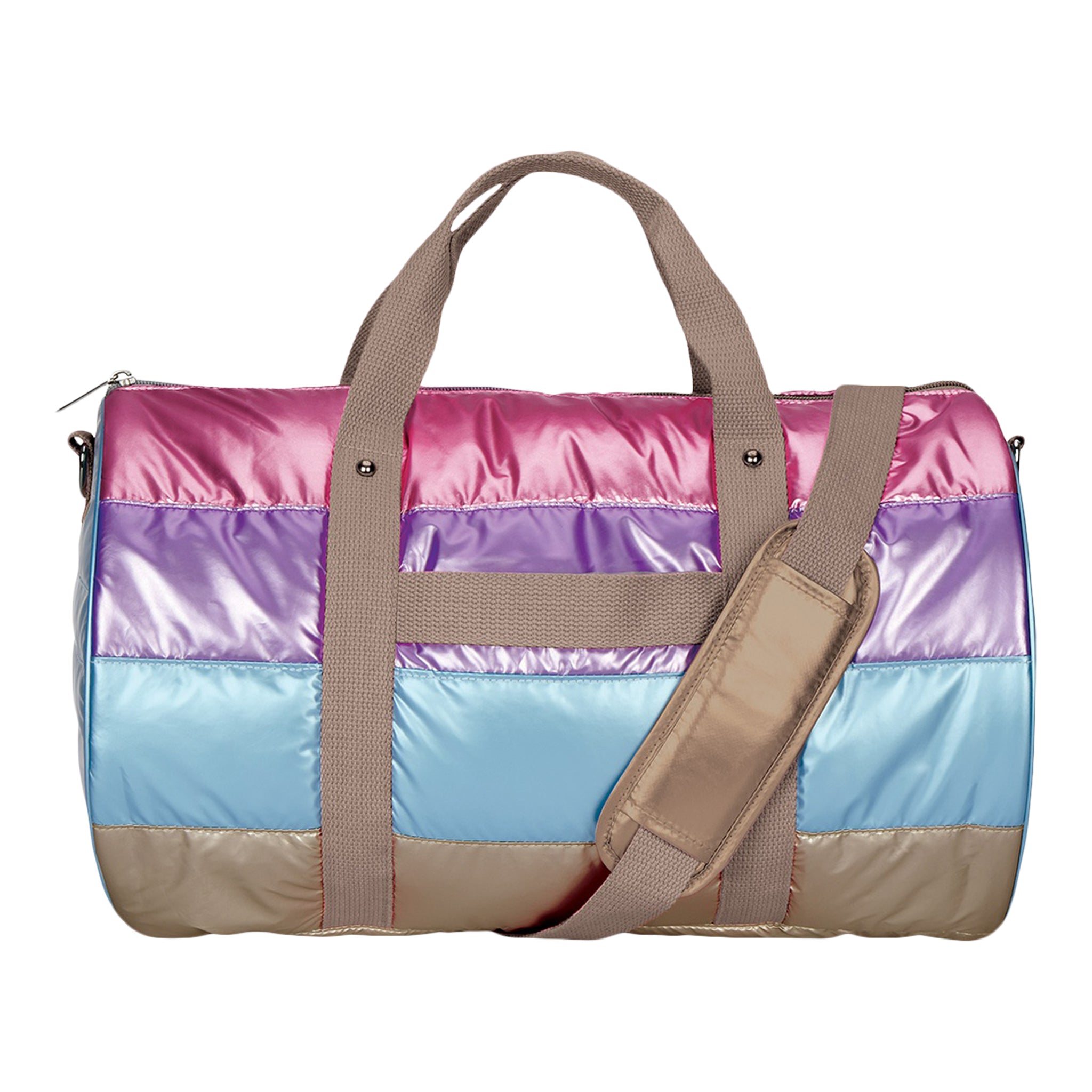 Icy Color Block Puffer Duffel - Denny's