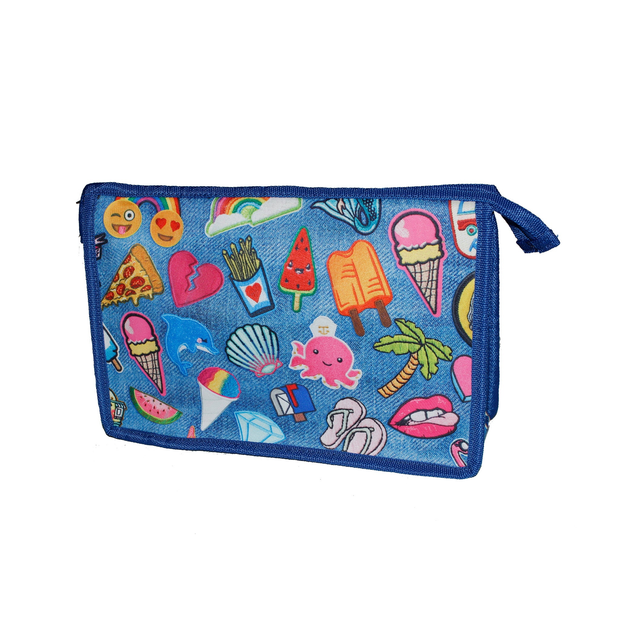 Embroidered Patches Travel Bag - Denny's