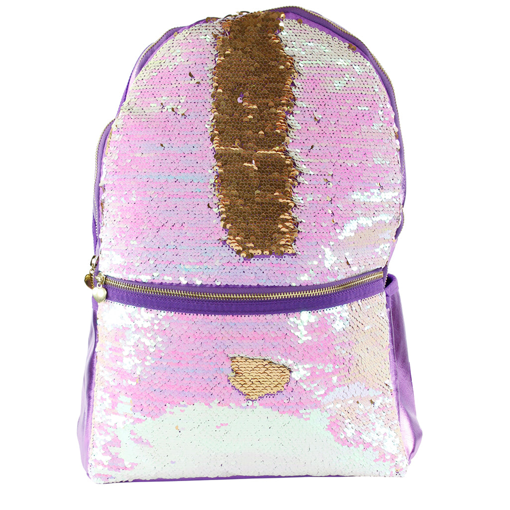 Iridescent Backpack with Reversible Sequins - Denny's