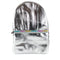Silver Metallic Backpack with Rainbow Zipper - Denny's