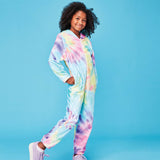Pastel Tie Dye Plush Onesie - Denny's