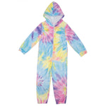 Pastel Tie Dye Plush Onesie - Denny's