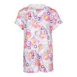 Heart Tie Dye Plush Romper - Denny's