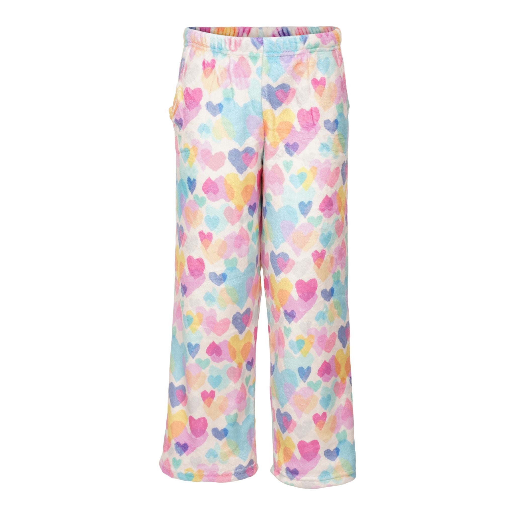 Pastel Hearts Fuzzy Pant - Denny's