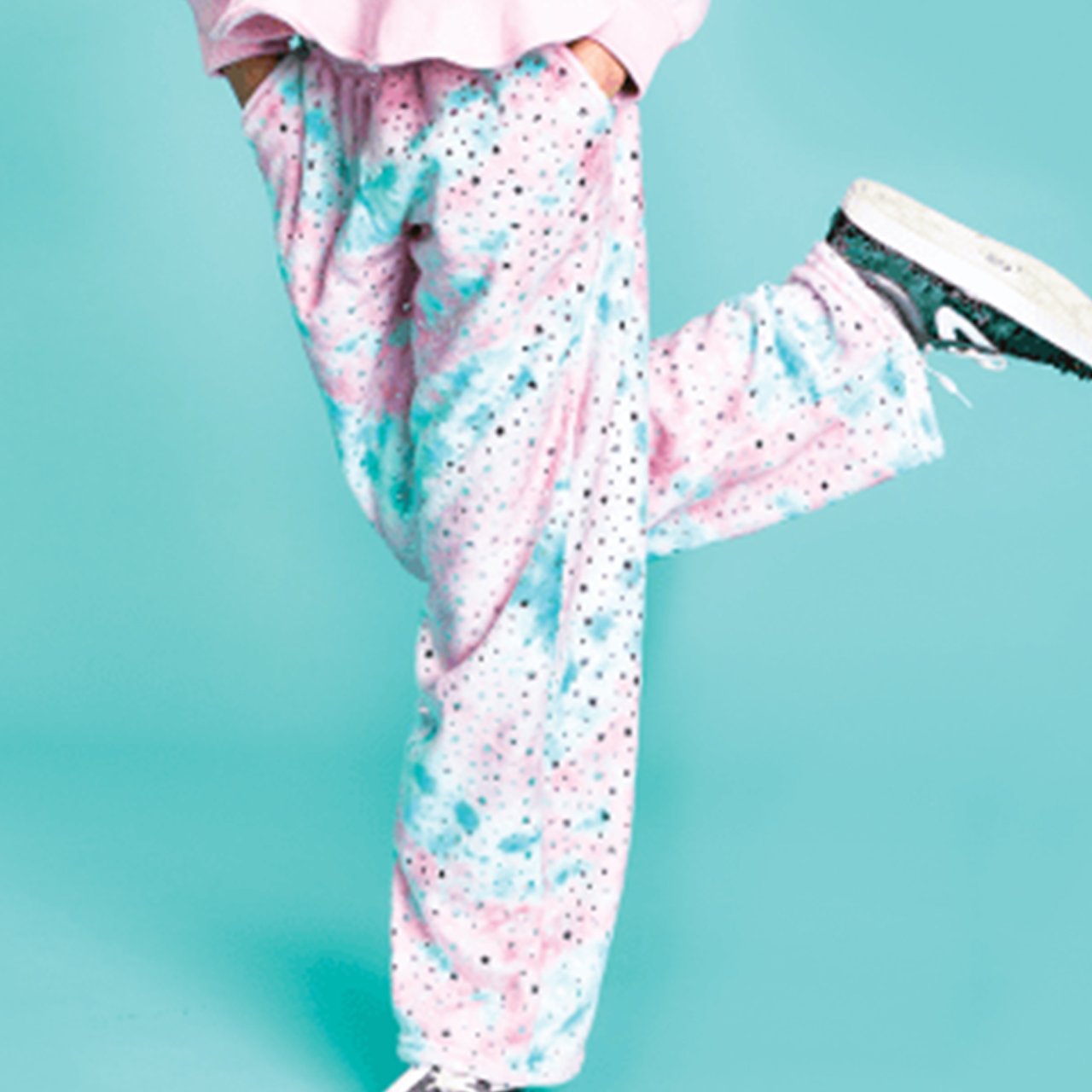 Silver Star Tie Dye Plush Pant - Denny's