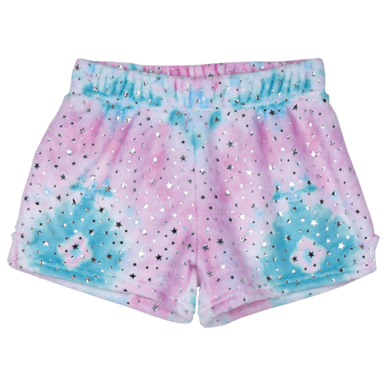Silver Star Tie Dye Plush Short - Denny's