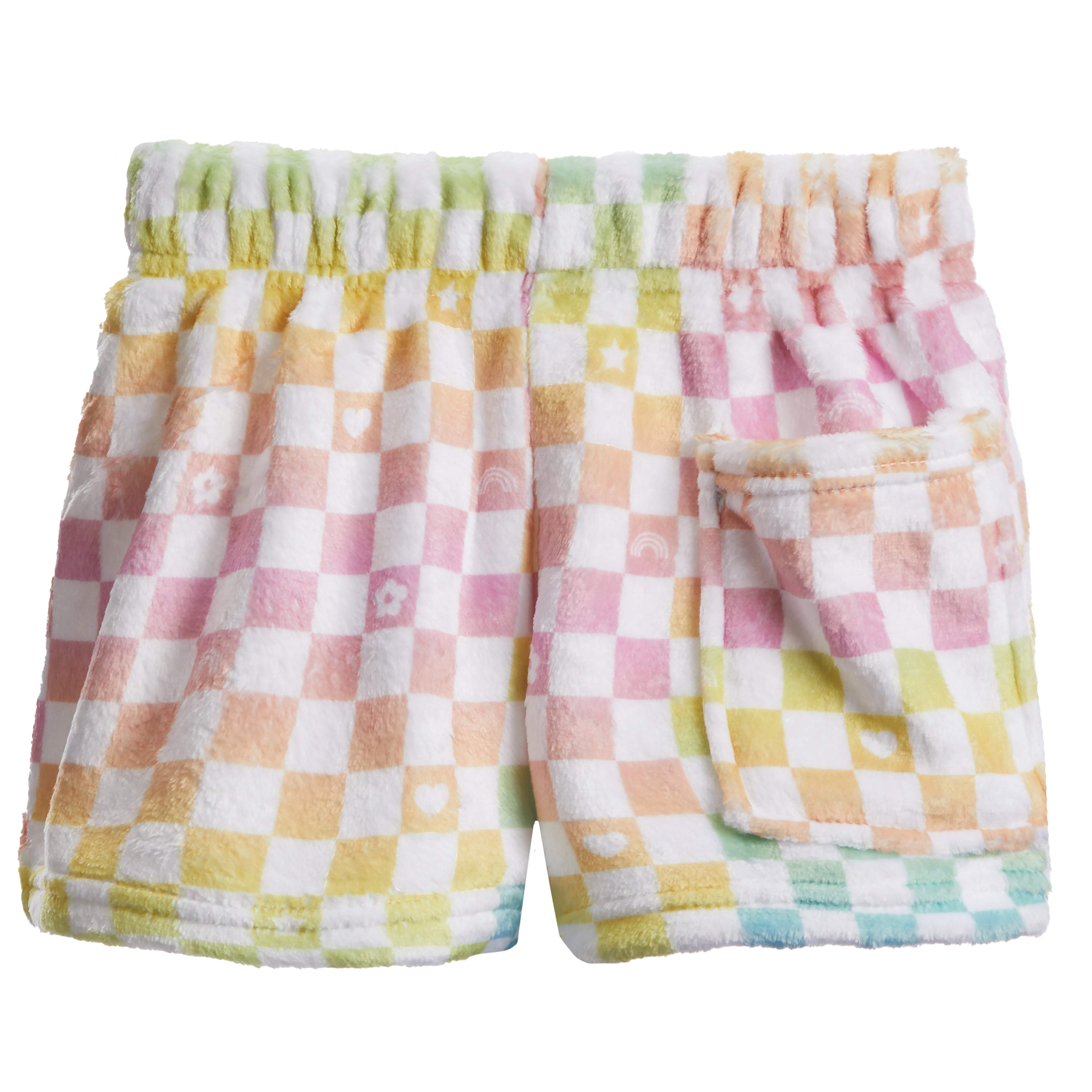 Ombre Checkerboard Plush Short - Denny's