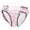 7 Pack Words Assorted Cotton Bikinis - 7-14 Girl - Denny's