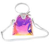 Irredescent Gold and Pink Glitter Loop Purse - Denny's